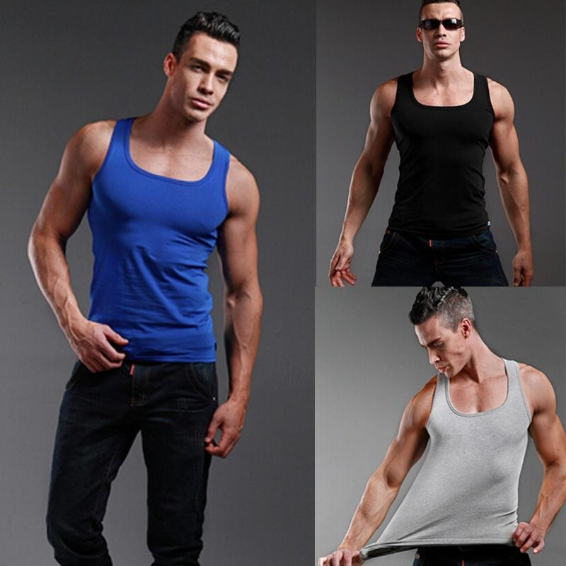 Crossfit Vest - الرجال سترة رياضية بلا أكمام ساحة